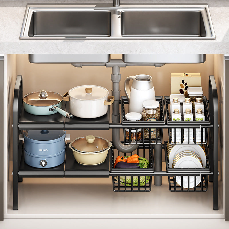 Organizador Ajustable para Fregadero de 1 y 2 Niveles